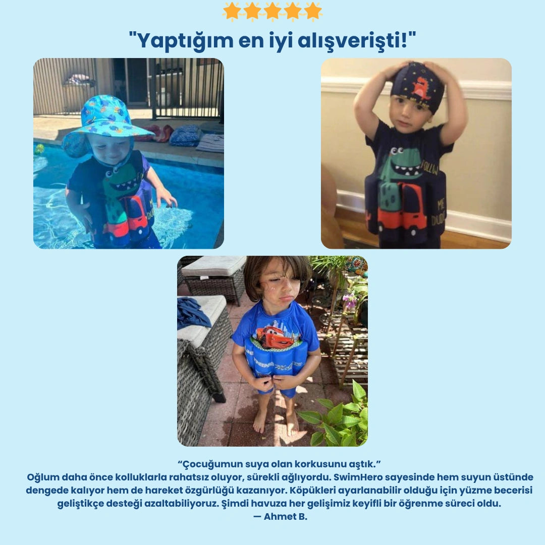 SwimHero™ ile Çocuğunuz Güvenle ve Eğlenerek Yüzmeyi Öğrensin!